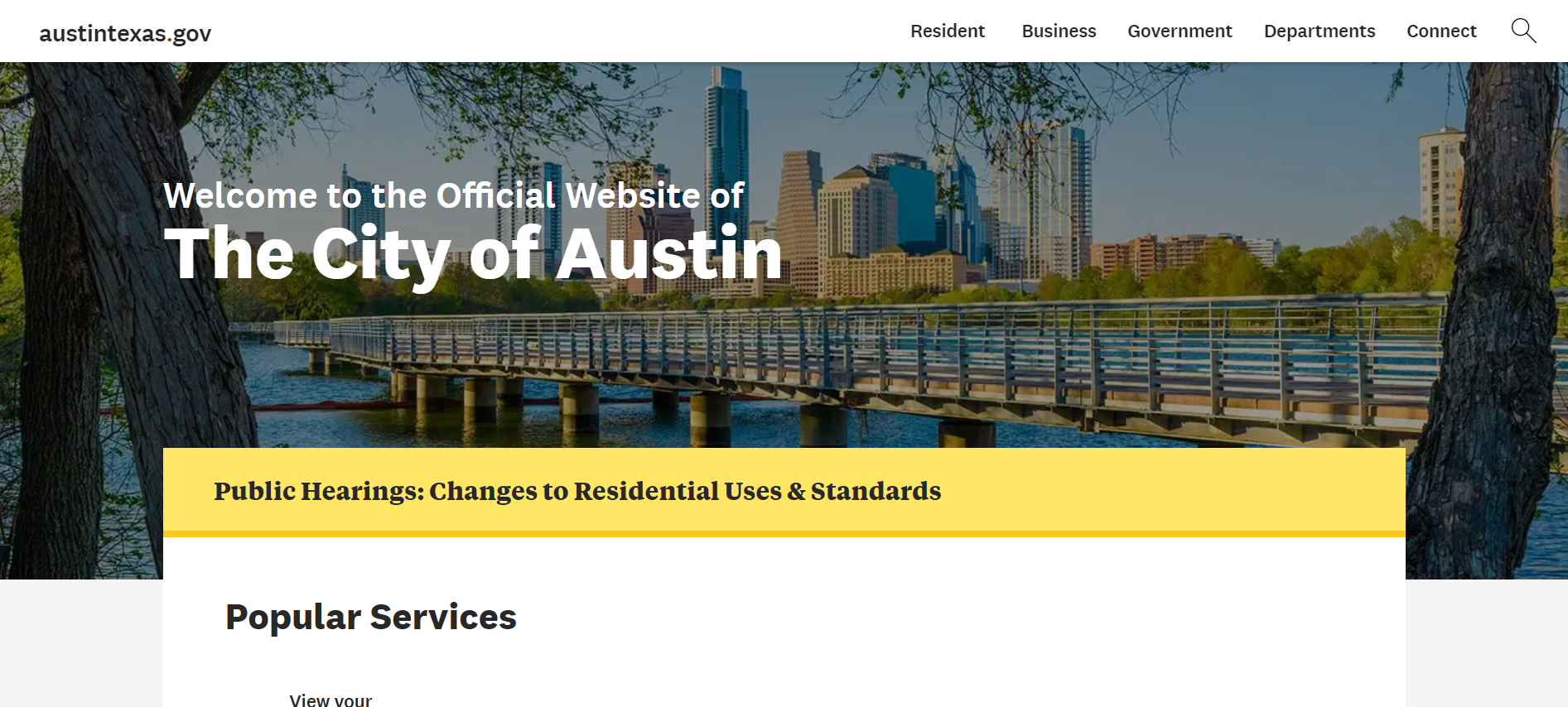 City of Austin Website