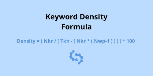 keyword density formula