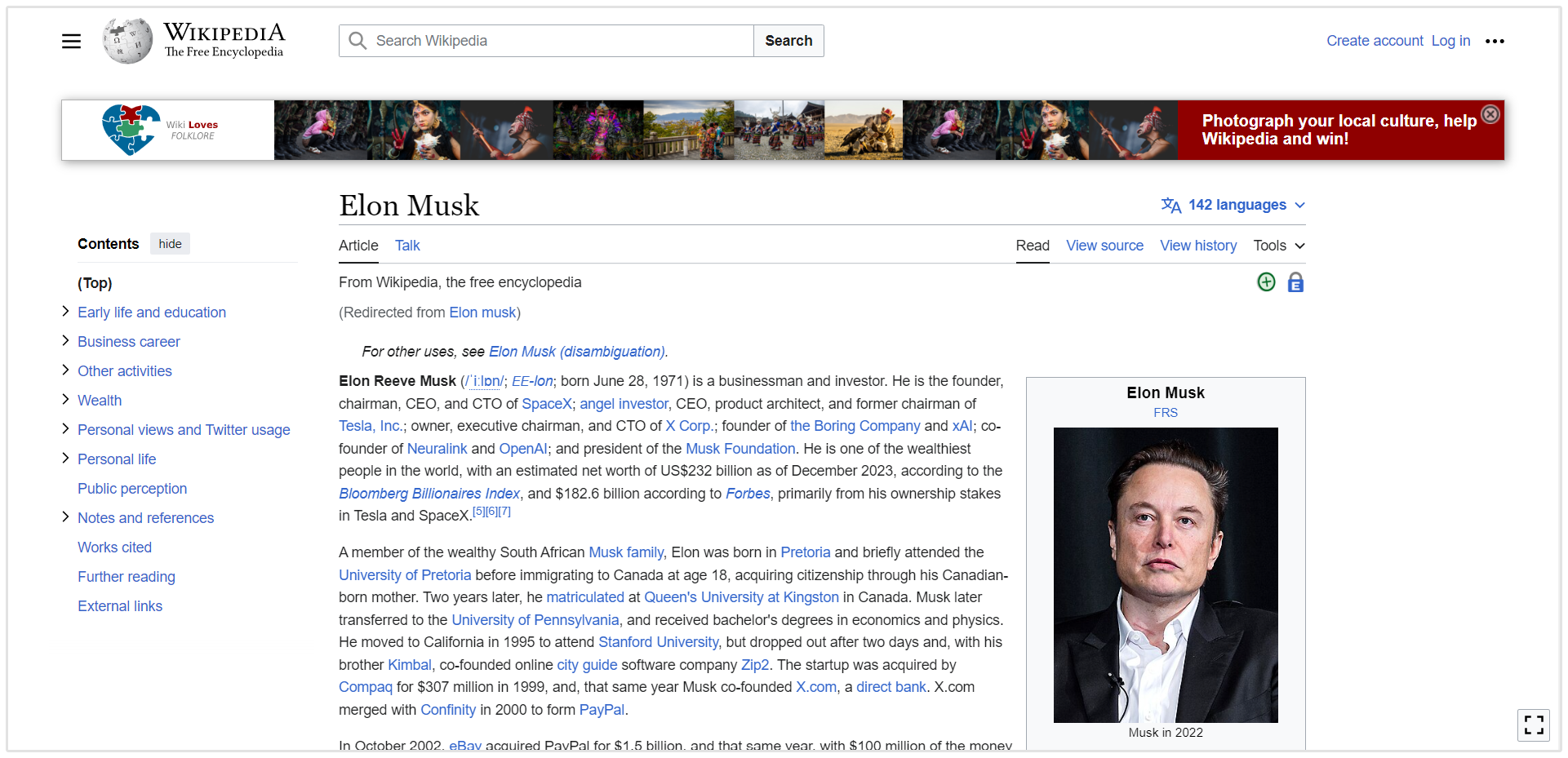 Wikipedia Profile